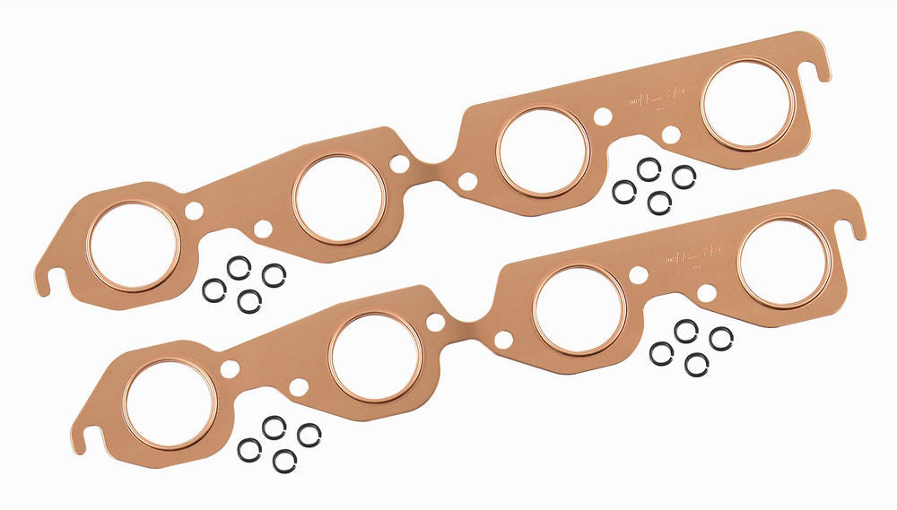MR. GASKET 7157MRG Copperseal Exhaust Header Gasket for Big Block Chevy, 1.920 Inch Round Port, Pair