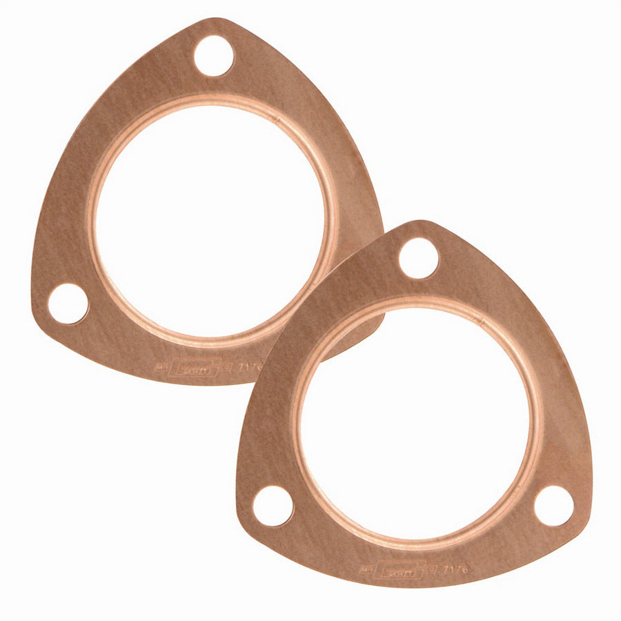 MR. GASKET CopperSeal Collector Gasket 2.5 Inch Diameter, 0.043 Inch Thickness, 3-Bolt Pattern