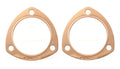 MR. GASKET Copper Collector Gasket 3 Inch Diameter 0.094 Inch Thickness 3-Bolt Pair