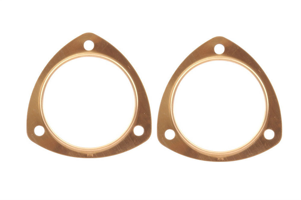 MR. GASKET CopperSeal Collector Gasket 3.5 Inch Diameter, 0.094 Inch Thick, 3-Bolt, Copper Material