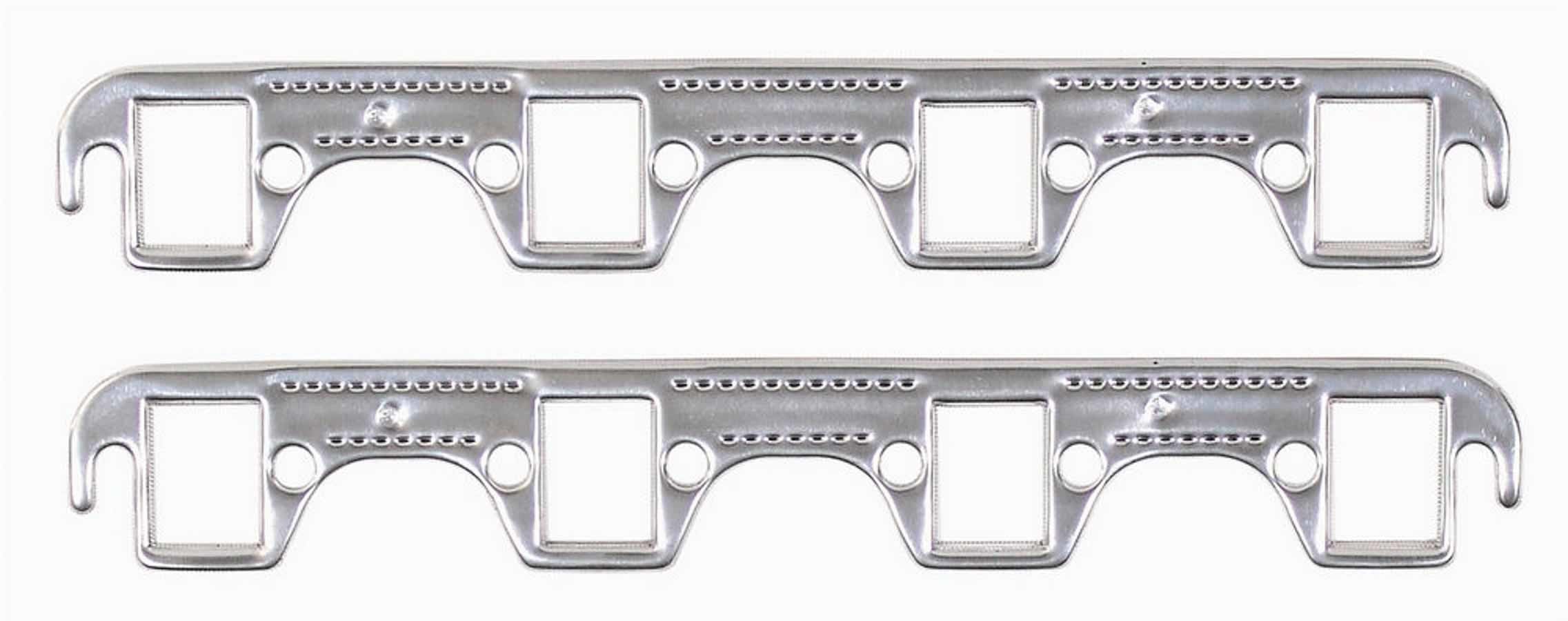 Mr. Gasket 7410G Exhaust Header Gasket for Small Block Ford with Rectangle Port, Multi-Layer Aluminum, Pair
