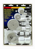 MR. GASKET 8092 Braided Stainless Overbraid Hose Sleeve Kit for Fuel, Heater, and Radiator Hoses