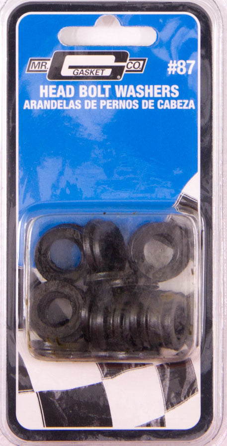 MR. GASKET Head Bolt Washers 7/16 Inch Diameter Steel Black Oxide Pack of 34