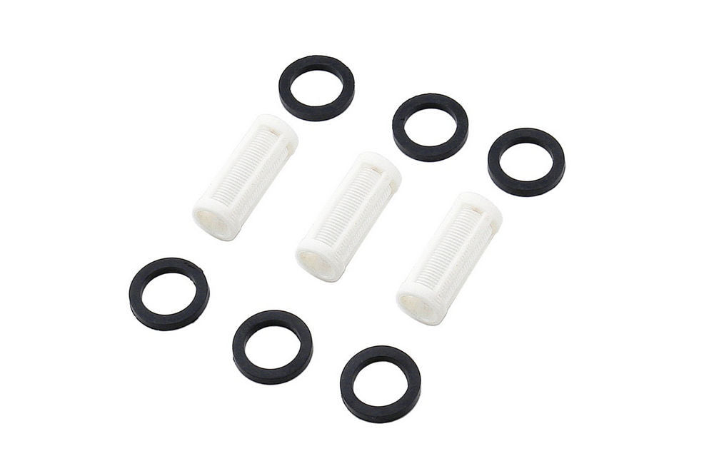 Mr. Gasket 896G Replacement Fuel Filter Element — 100 Micron Synthetic Fiber, Set of 3