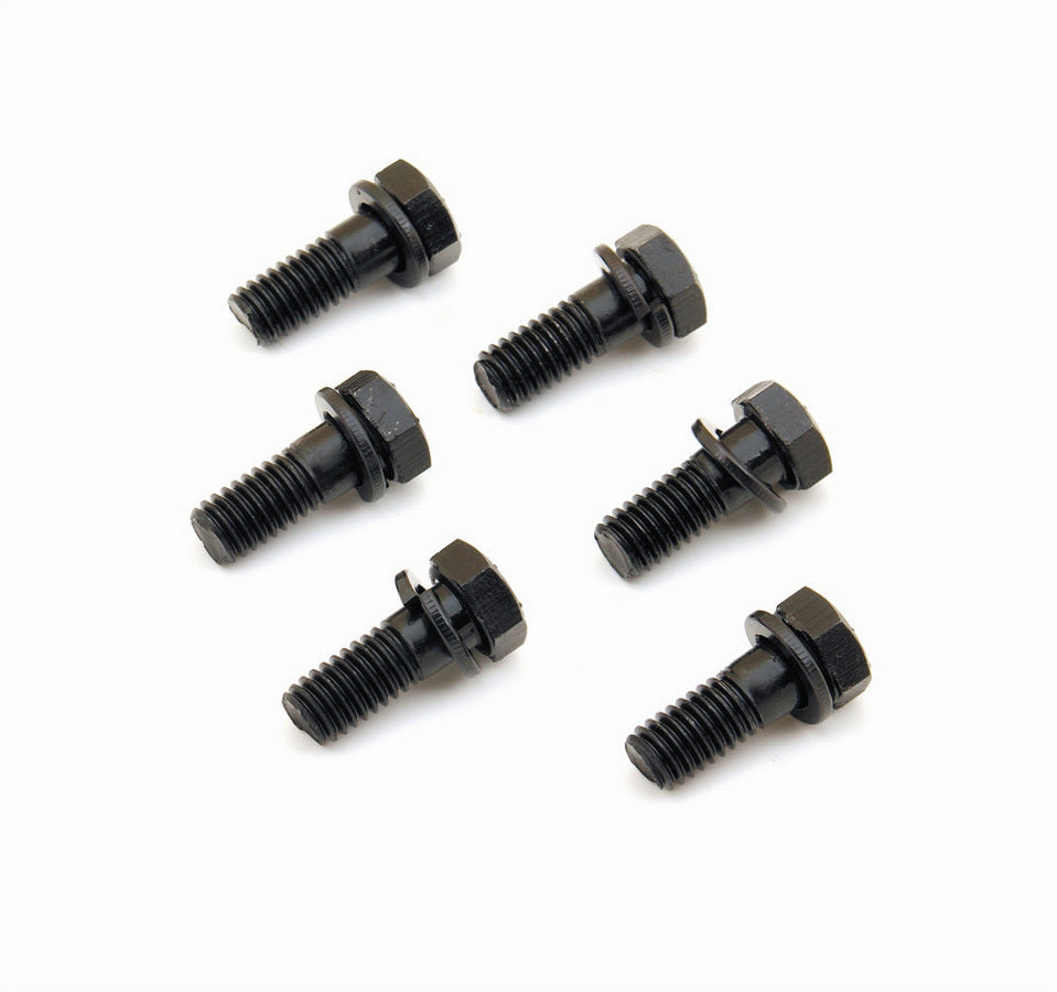 MR. GASKET MRG910 Pressure Plate Bolt Kit for GM Borg-Beck Diaphragm, 3/8-16 Inch Thread, Steel, Black Oxide Finish