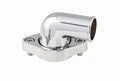 MR. GASKET Water Neck 9142G Chrome Aluminum 90 Degree Swivel with O-Ring for Small Block Chevy