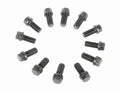MR. GASKET Header Bolts 915, 3/8-16 Thread, 0.75 Inch Length, Hex Head, Steel, Black Oxide Finish, Set of 12