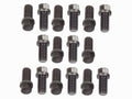 MR. GASKET 919G Header Bolts Set of 16, 3/8-16 Inch Thread, 0.75 Inch Long Hex Steel Bolts with Black Oxide Finish for Big Block Chevy and Small Block Ford