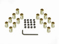 MR. GASKET 920G Rocker Arm Nut 3/8-24 Thread Steel Cadmium Finish Set of 16