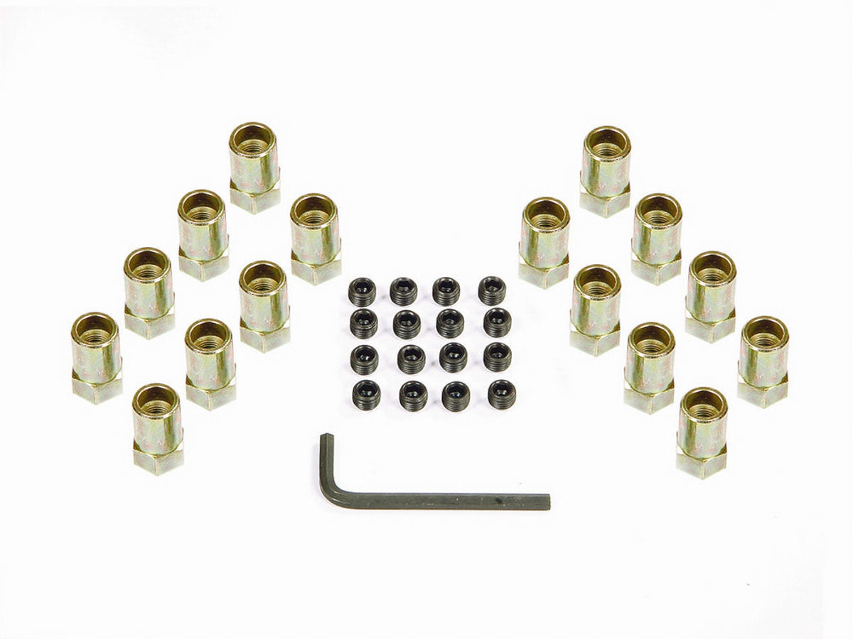 MR. GASKET 920G Rocker Arm Nut 3/8-24 Thread Steel Cadmium Finish Set of 16