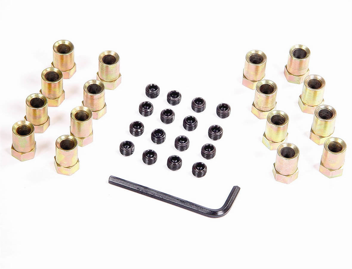 MR. GASKET MRG923G Aluminum Rocker Arm Nut Set of 16 with 3/8-24 Thread and 0.540 Inch Shank Diameter