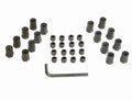 MR. GASKET 924G Aluminum Rocker Arm Nuts, 7/16-20 Thread, 0.544 Inch Shank Diameter, Black Oxide Finish, Set of 16