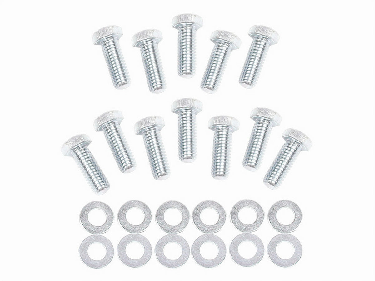 MR. GASKET MRG955G Intake Manifold Bolt Kit for Small Block Chevrolet, AMC V8, Mopar B and RB-Series Engines, Zinc Coated Steel, Hex Head