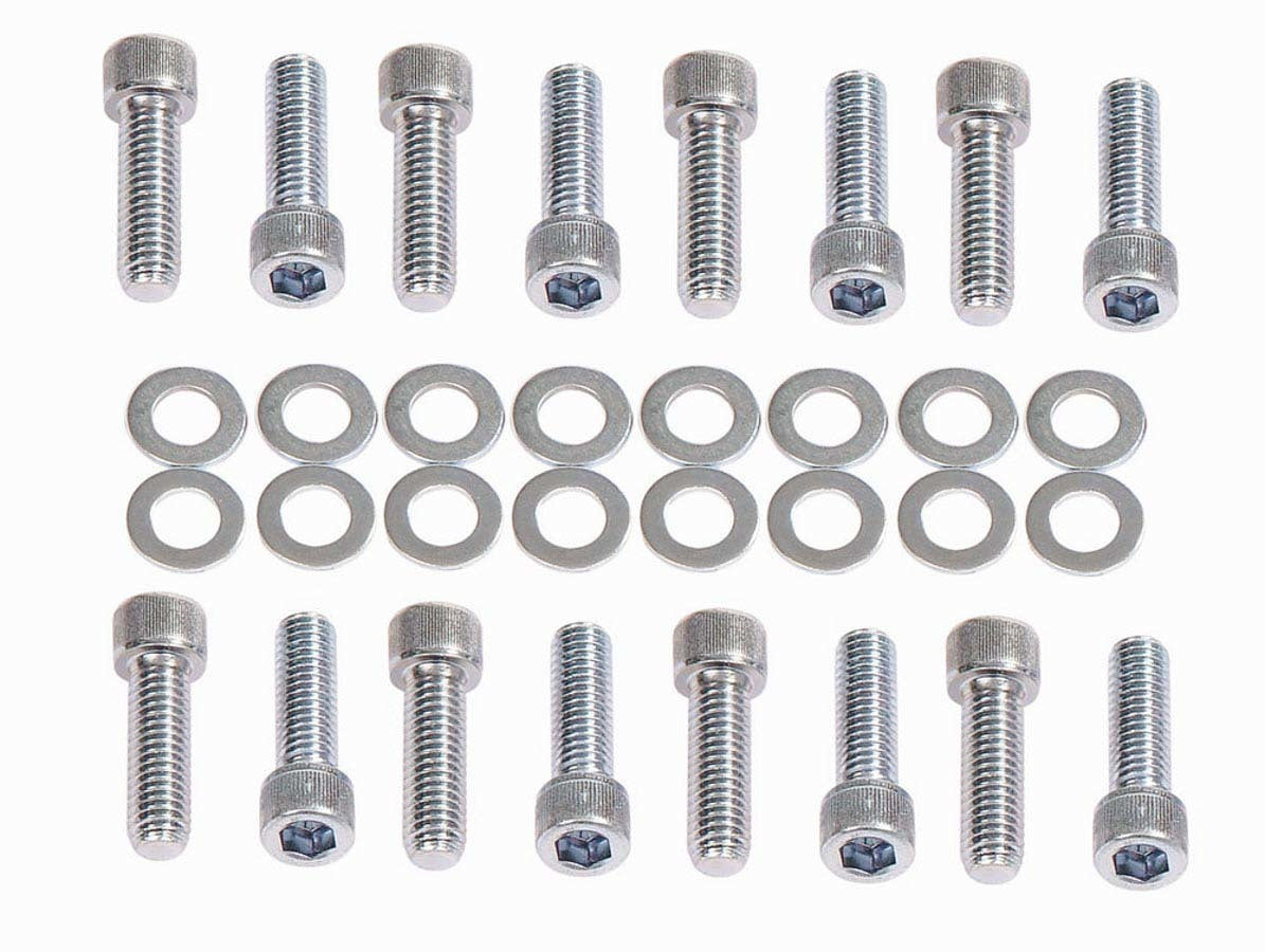 MR. GASKET MRG957G Intake Manifold Bolt Kit for Big Block Chevrolet Engines, Zinc Oxide Steel Allen Head