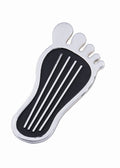 MR. GASKET 9645 Universal Gas Pedal Barefoot Design Steel Black Chrome Finish