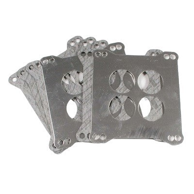 MR. GASKET Carburetor Spacer 97 Heat Dissipater 0.25 Inch Thick 4-Hole Square Bore Aluminum Kit