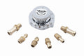 MR. GASKET Fuel Pressure Regulator 9710, Inline, 1 to 6 psi, Aluminum Chrome Finish, 1/8 in NPT Fittings