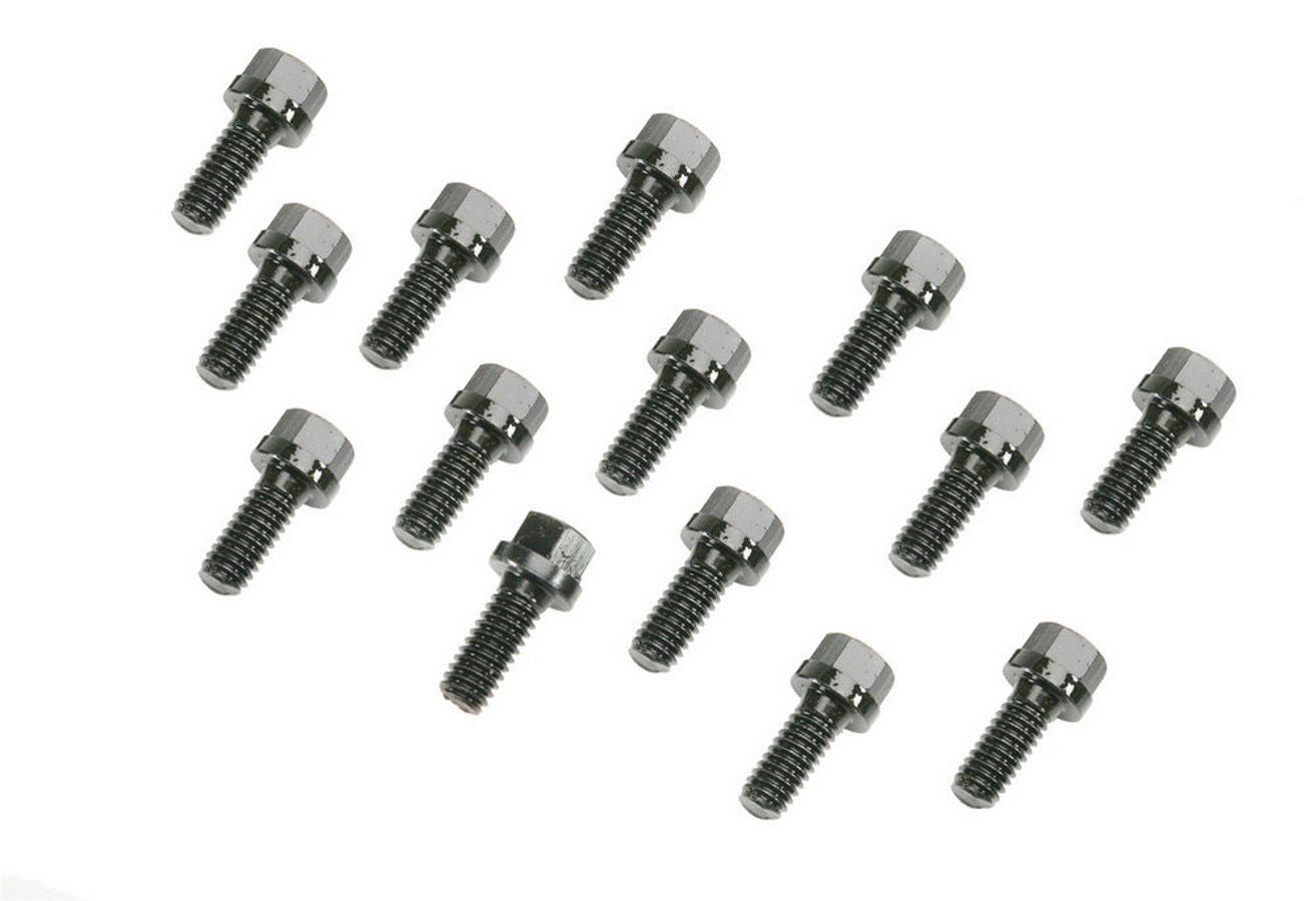 Mr. Gasket 976 Header Bolt Kit for Small Block Mopar - 5/16-18 Inch Thread, 0.75 Inch Long, Hex Head, Steel, Black Oxide Finish, Set of 14