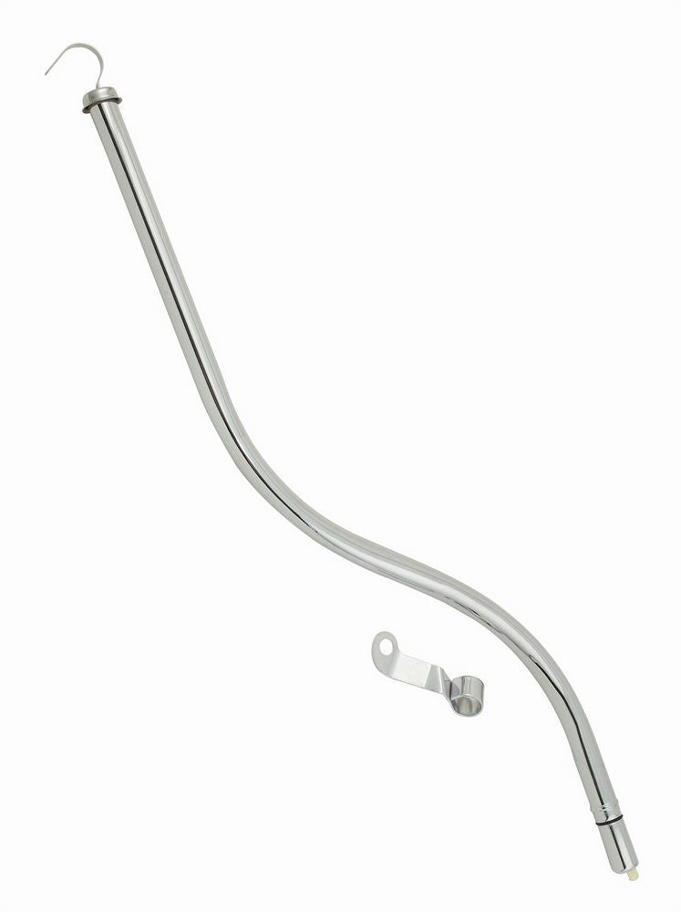 MR. GASKET 9764 Transmission Dipstick for TH350 Transmission, Solid Steel Tube, Chrome Finish, 27 Inches Long