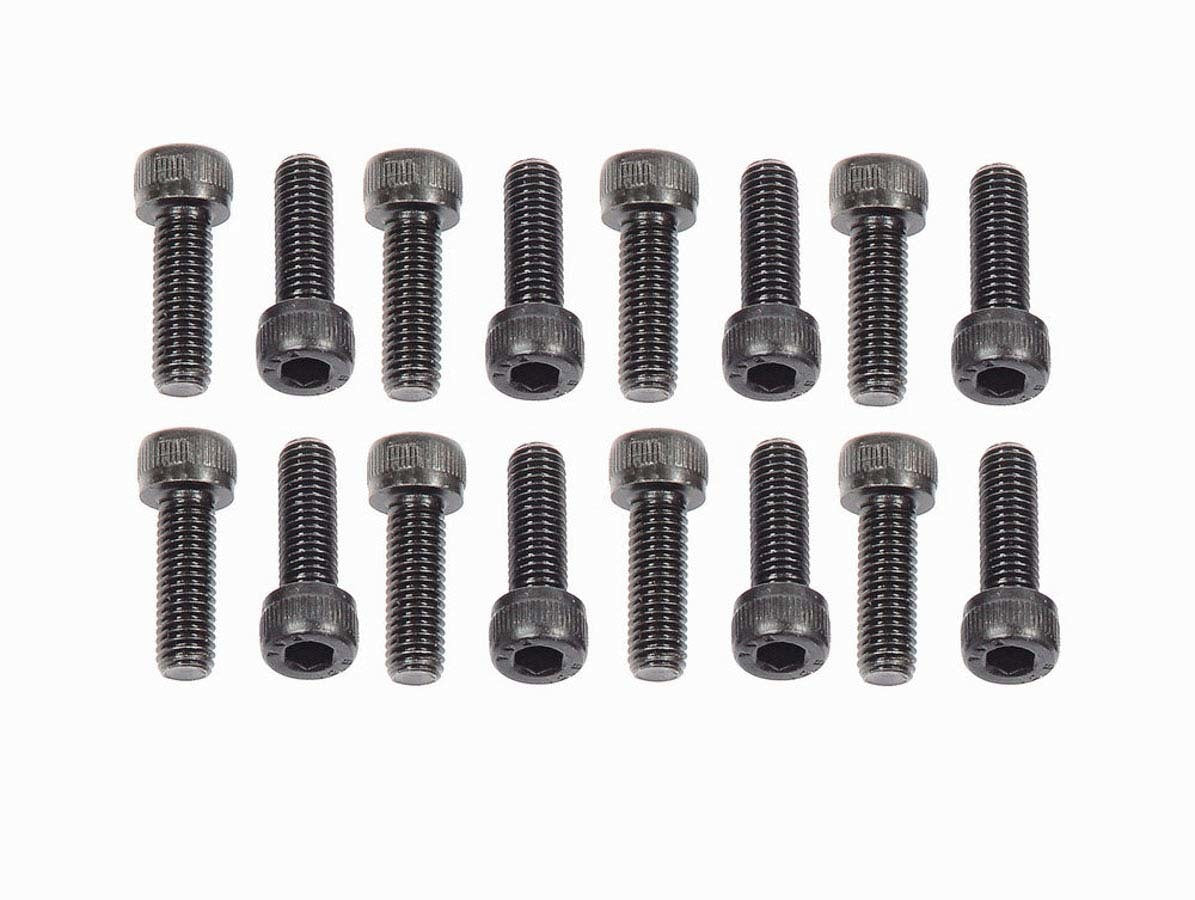MR. GASKET 978G Header Bolt Set for GM LS-Series, Ford Modular, Mopar Gen III Hemi, 8 mm x 1.25 Thread, 25 mm Length, Steel with Black Oxide Finish