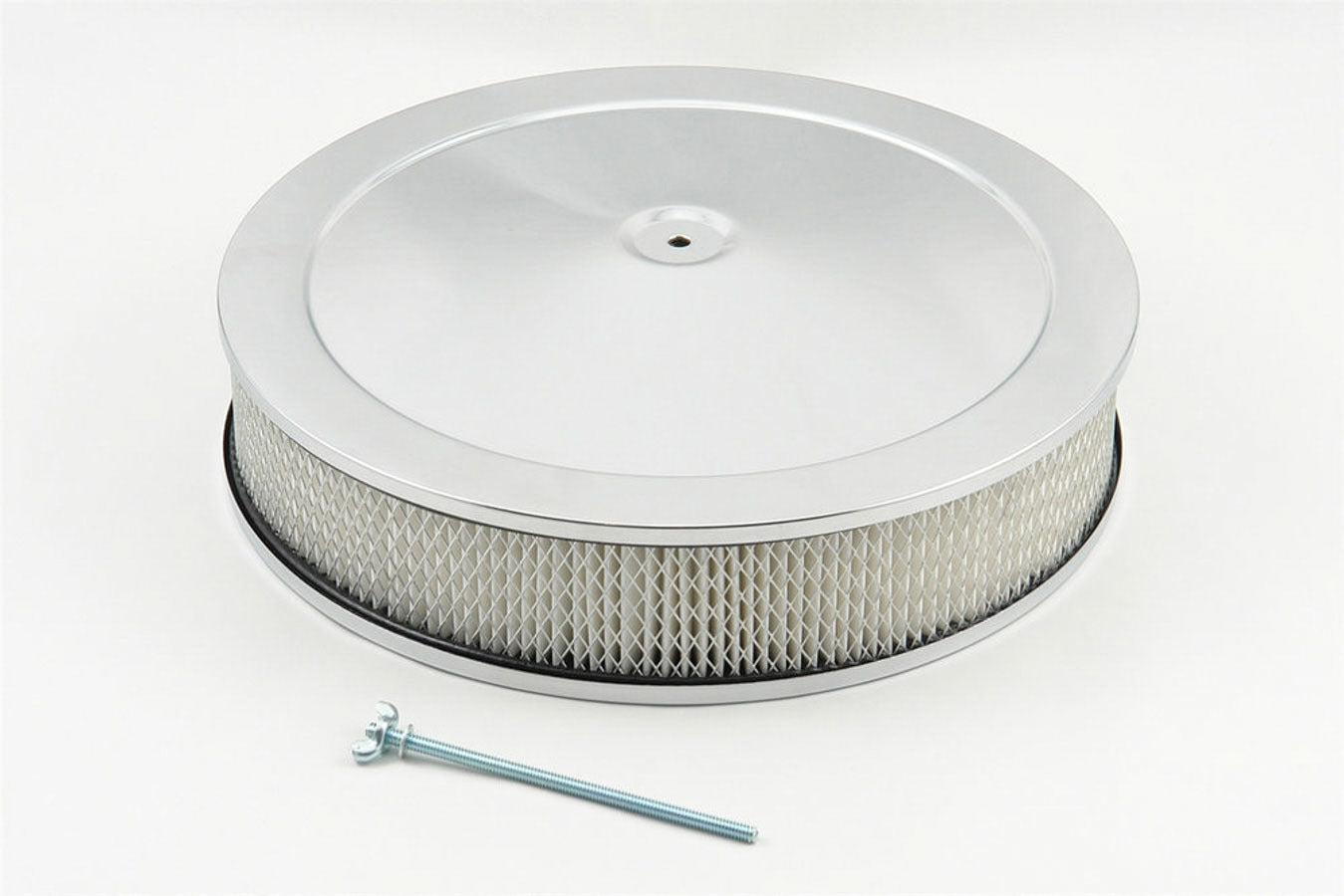 Mr. Gasket 9790 14-Inch Competition Air Cleaner Assembly with 3-Inch Element and Chrome Finish