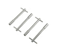 MR. GASKET MRG9820 Chrome T-Bar Wing Bolts with 1/4-20 Thread, 1.5 Inch Length, Set of 4
