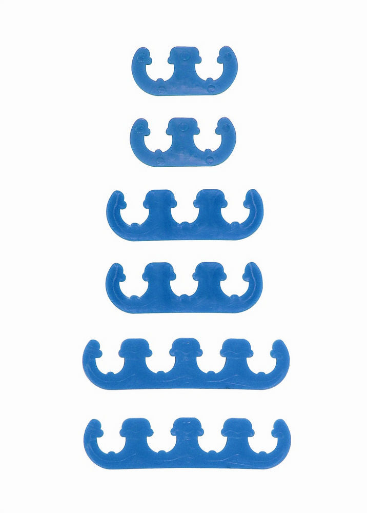 MR. GASKET 9877 Spark Plug Wire Loom Kit, 7-8 mm Blue Plastic Clip Style