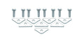 Mr. Gasket Chrome Valve Cover Bolts and Tabs Kit Part Number 9887