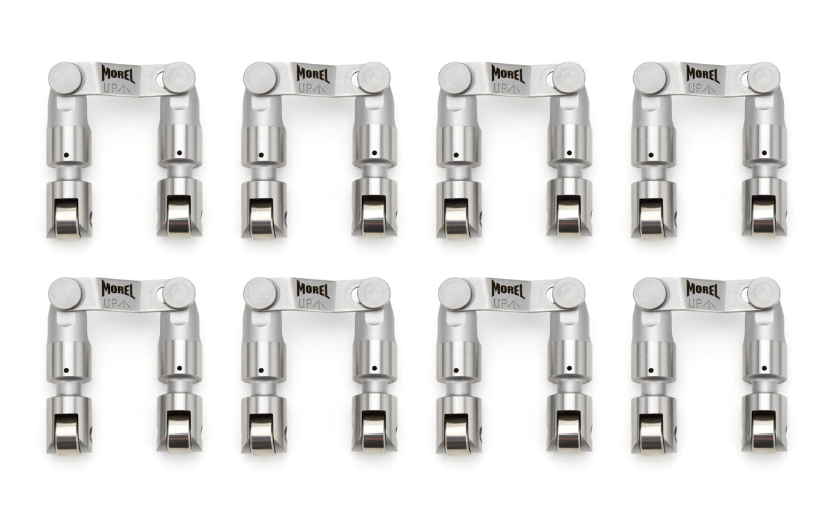 Morel Lifters BBC Mechanical Roller Lifter Set +.300 Overlap, 0.842 Inch OD, Link Bar Design