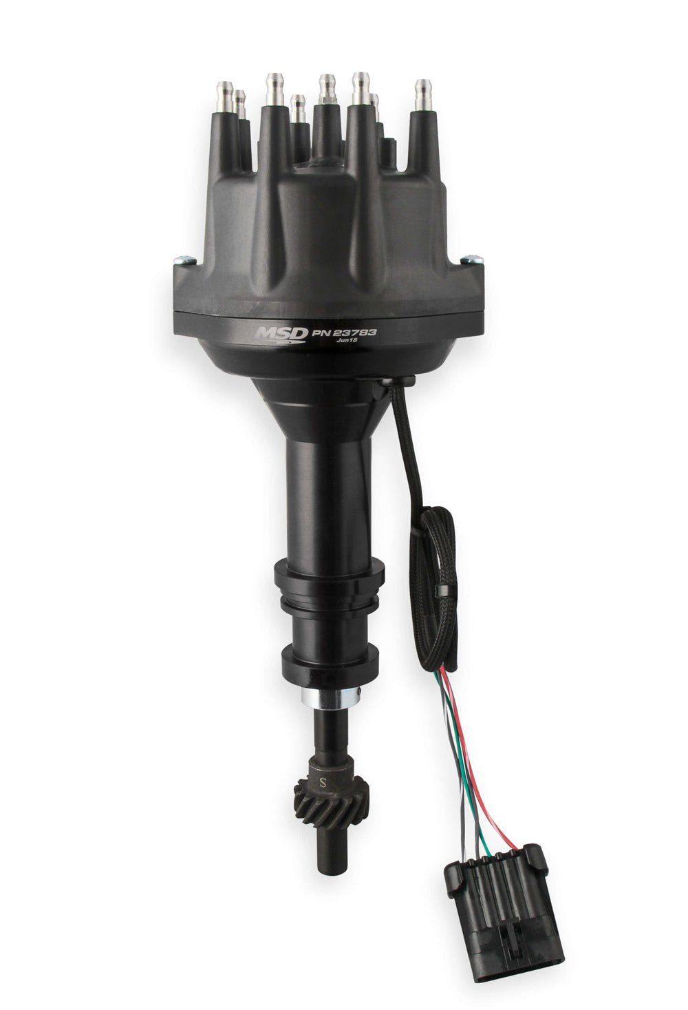 MSD IGNITION 23783 Distributor for Ford 351W Small Block, Black Dual Sync EFI with Hall Effect and Electronic Advance