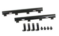 MSD Ignition 2722 Fuel Rail Kit for LS7 with Atomic EFI, Aluminum, Black Anodized, 8 AN Female O-Ring Inlets and Outlets