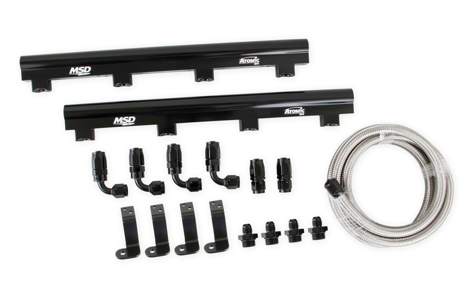 MSD IGNITION LS7 Fuel Rail Kit AirForce Manifold with 8 AN Female O-Ring Inlets and Outlets