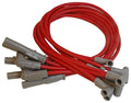 MSD Ignition 31409 Spark Plug Wire Set for Small Block Chevy, 8.5 mm, Red, Spiral Core, Factory Style Boots and Terminals