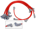 MSD Ignition 31419 Small Block Chevy Spark Plug Wire Set with 8.5 mm Super Conductor Spiral Core and Red Insulation