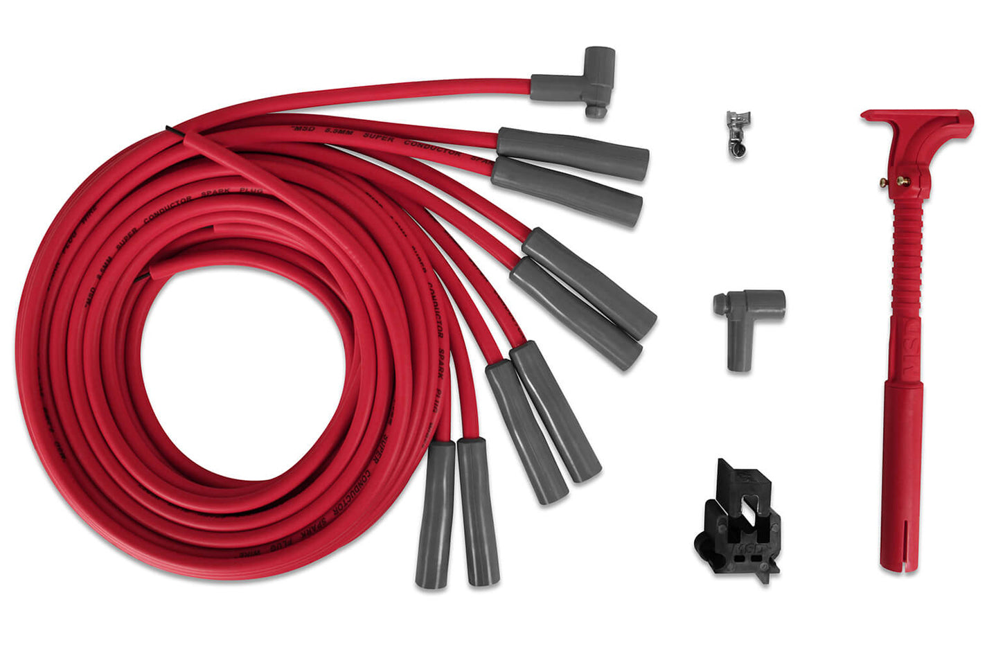 MSD Ignition 31539 8.5mm Pro Stock Spark Plug Wire Set for Chrysler and Ford V8 Engines