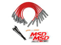 MSD Ignition 31639 8.5mm Red Super Conductor Spark Plug Wire Set for Ford 6.2L V8 Trucks 2010-2015