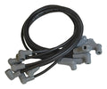 MSD Ignition 31653 Spark Plug Wire Set 8.5mm Spiral Core Black with 90 Degree Plug Boots for Small Block Chevy