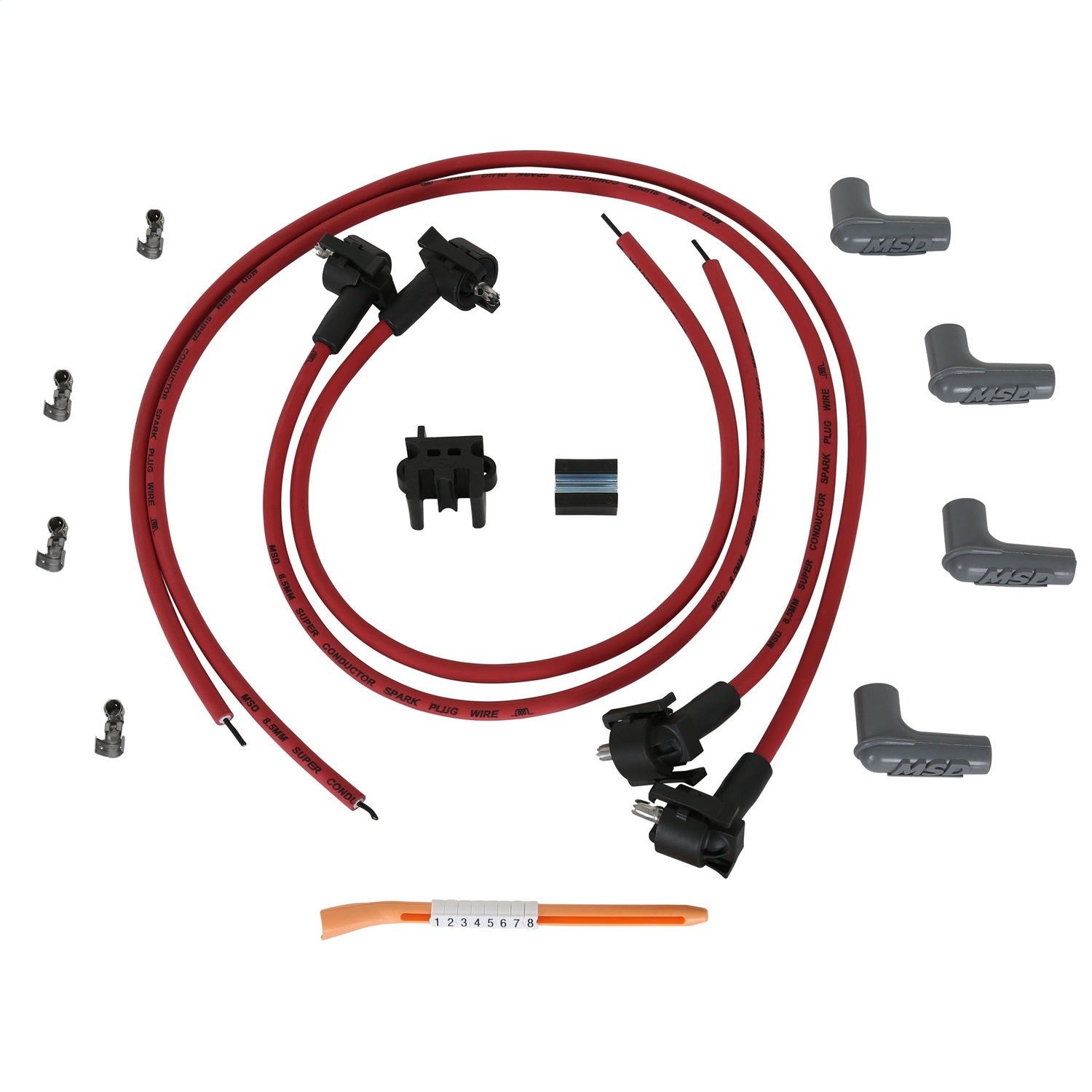 MSD Ignition 31689 8.5mm Spark Plug Wire Set for 4-Cylinder Engines