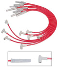 MSD Ignition 31779 Spark Plug Wire Set for Big Block Chevy, 8.5 mm Super Conductor Spiral Core with Red Insulation
