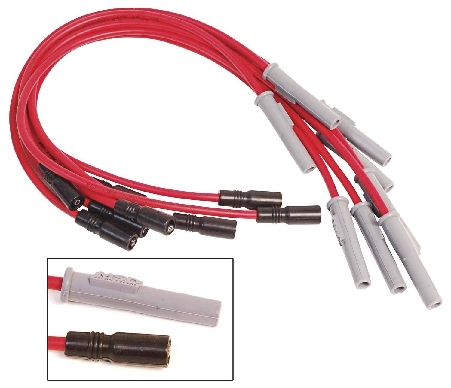 MSD Ignition 32109 8.5mm Super Conductor Spark Plug Wire Set for Big Block Chevy