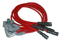 MSD Ignition 32169 8.5mm Super Conductor Spark Plug Wire Set for Small Block Chevy, Red, Spiral Core with 90 Degree Boot and Socket Style