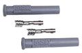 MSD Ignition 3301 Straight Spark Plug Boot Kit, 8.5 mm Diameter, Gray, Pair