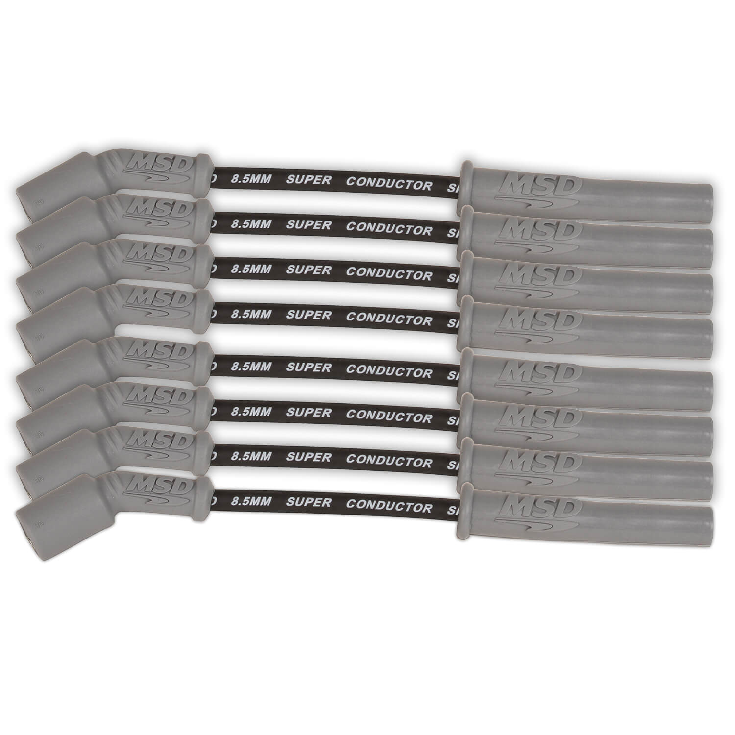 MSD Ignition 33823 Spark Plug Wire Set for GM LT1 2014 and Later Models, Black Super Conductor, 8.5 mm, Spiral Core, Straight Boots