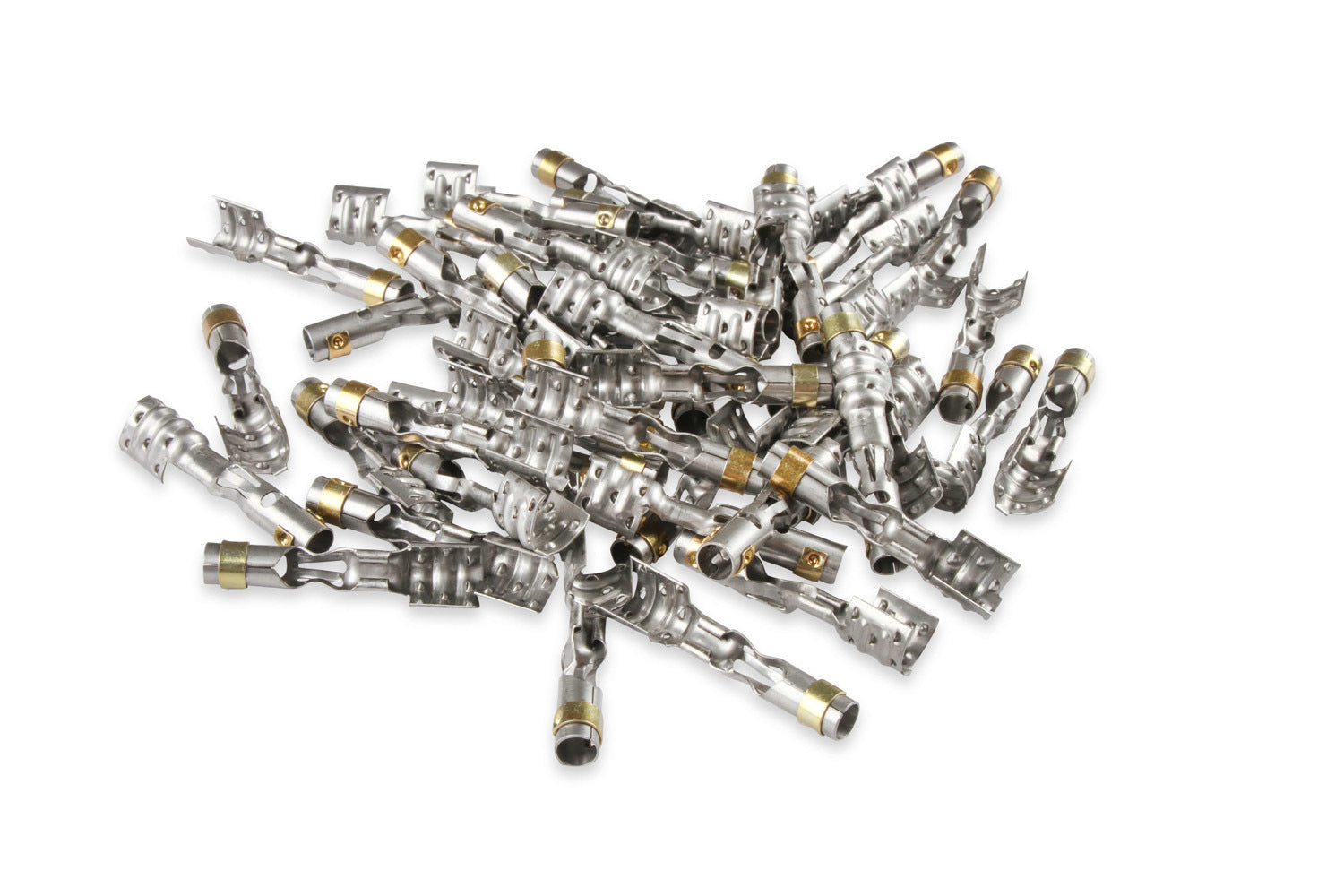 MSD Ignition 34604 Multi-Angle Spark Plug Terminals Set of 50, HEI Style, Dual Crimp