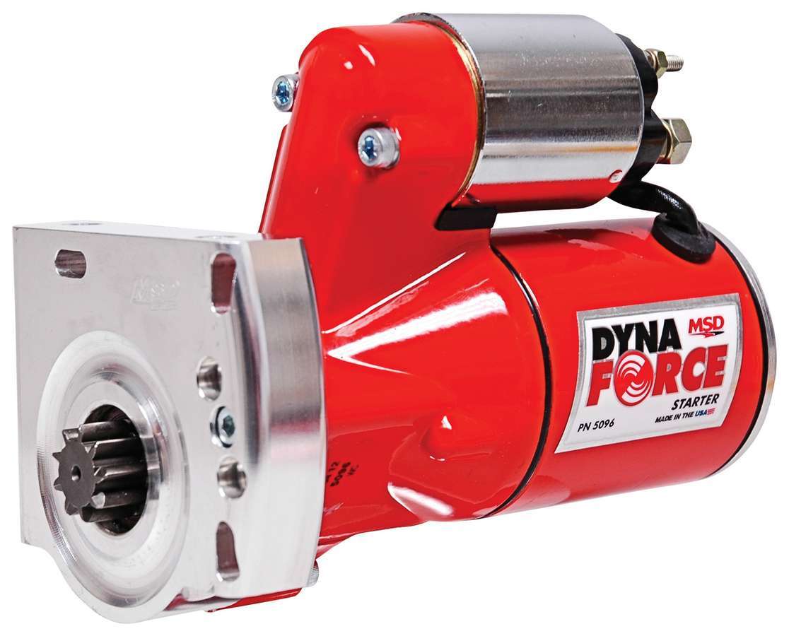 MSD Ignition 5096 APS Starter for GM LS Engines with 4.4:1 Gear Reduction, Red Finish