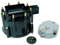 MSD Ignition 5501 Cap and Rotor Kit for GM HEI V8 Engines, Black Plastic, Brass Terminals, Twist Lock Design