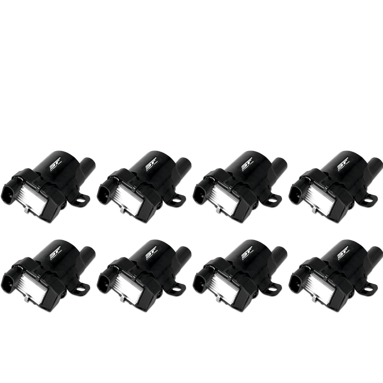 MSD Ignition 55098 Street Fire Ignition Coil Pack for GM LS-Series Engines, 48,000 Volts, Female Socket, Round, Black, Set of 8