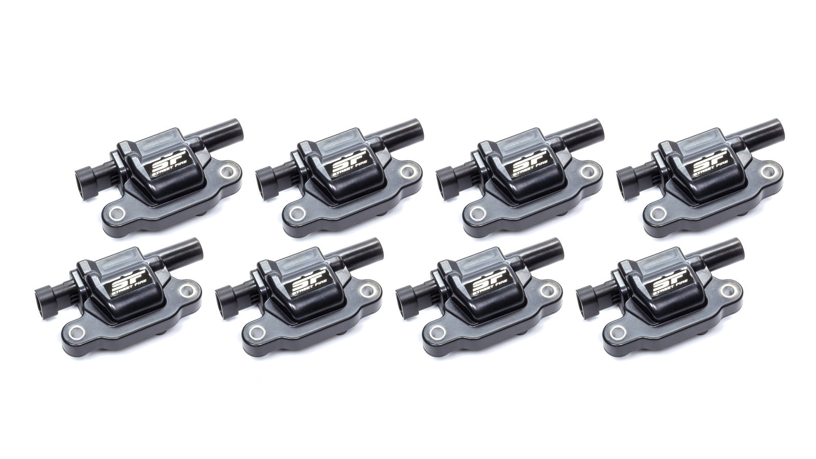 MSD Ignition MSD55118 Street Fire Coil Pack Set for GM LS2 and LS3 Engines, Female Socket, 48,000 Volts, Square Black Finish, 8-Pack