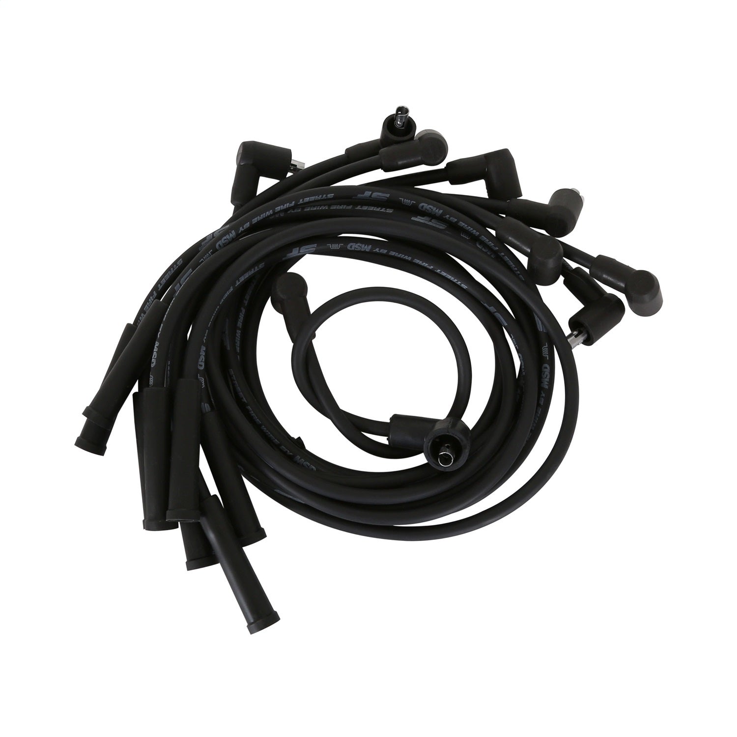 MSD Ignition 5542 Street Fire Spark Plug Wire Set with Spiral Core and 8mm Diameter for Big Block Ford and Cleveland Engines