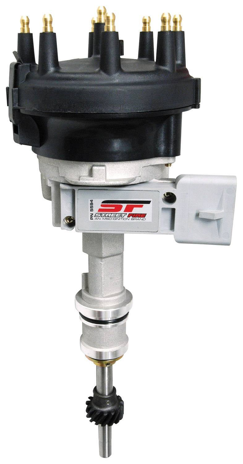 MSD Ignition 5594 Street Fire Distributor for Ford 5.0L TFI, Small Block with Magnetic Pickup and Electronic Advance
